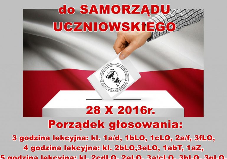 Wybory do Samorządu uczniowskiego