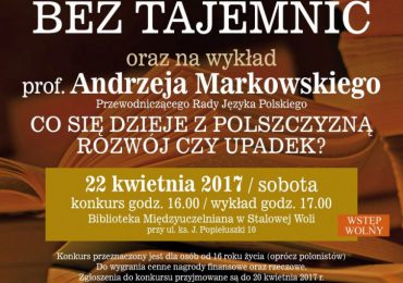 Konkurs Polszczyzna bez tajemnic