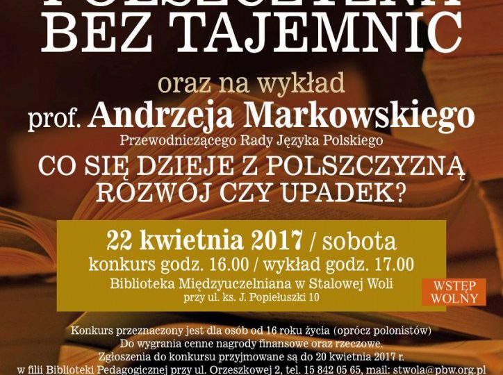 Konkurs Polszczyzna bez tajemnic