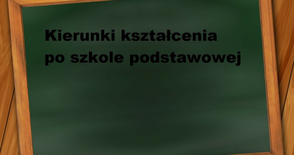 Propozycje kierunków kształcenia dla uczniów po szkołach podstawowych w roku szkolnym 2019/2020