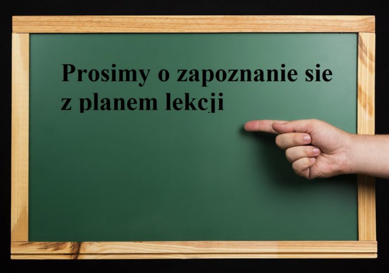 Plan lekcji już na stronie