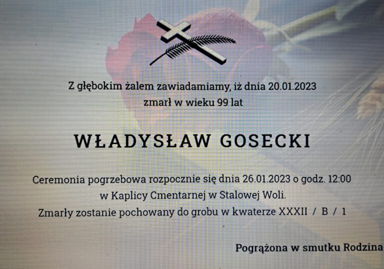 Śp. Władysław Gosecki
