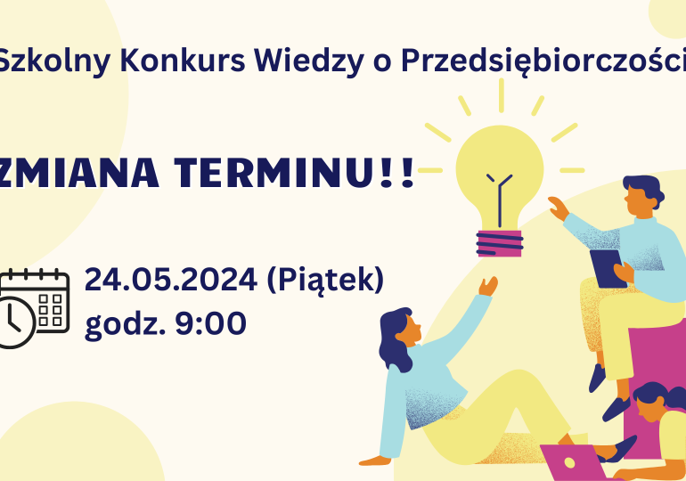 ZMIANA TERMINU KONKURSU
