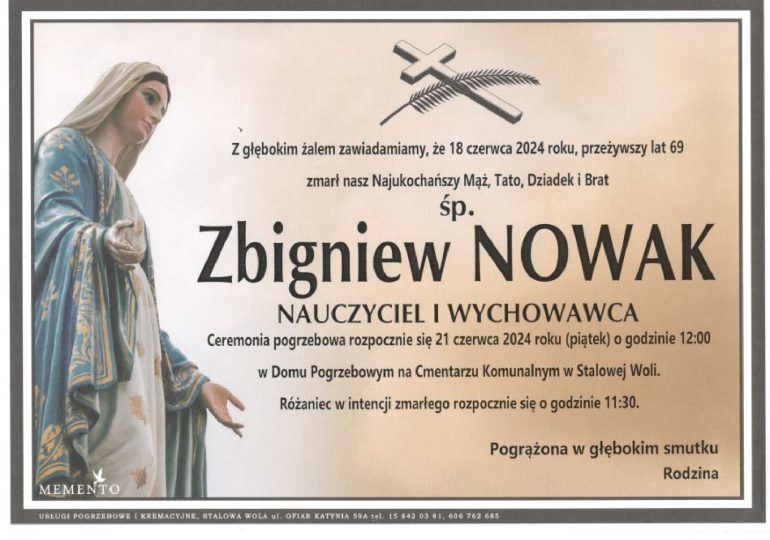 Śp. Zbigniew Nowak