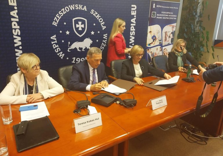 Podkarpacki Model Edukacji na Rzecz Bezpieczeństwa Młodzieży – podpisanie porozumienia!
