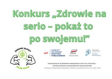 Konkurs „Zdrowie na serio – pokaż to po swojemu!”
