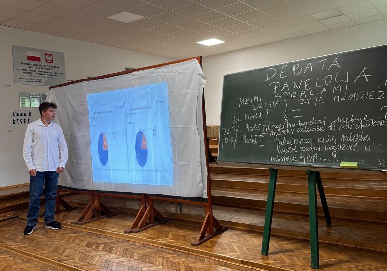 Debata szkolna „Jakimi sprawami dzisiaj żyje młodzież”